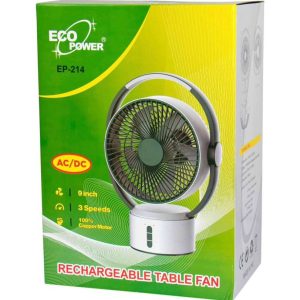 VENTILADOR GIRATORIO RECARGABLE ECOPOWER