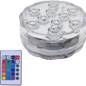 APLIQUE LED SUMERGIBLE RGB CON CONTROL