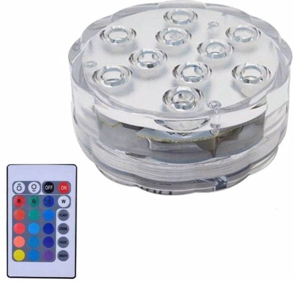 APLIQUE LED SUMERGIBLE RGB CON CONTROL