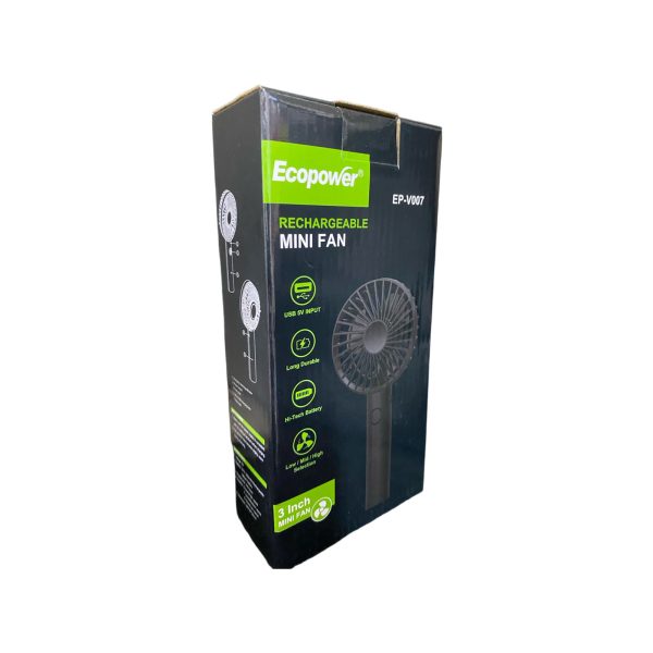 VENTILADOR PORTATIL RECARGABLE ECOPOWER