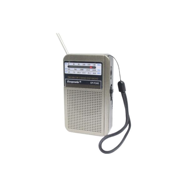 RADIO PORTATIL AM FM ECOPOWER