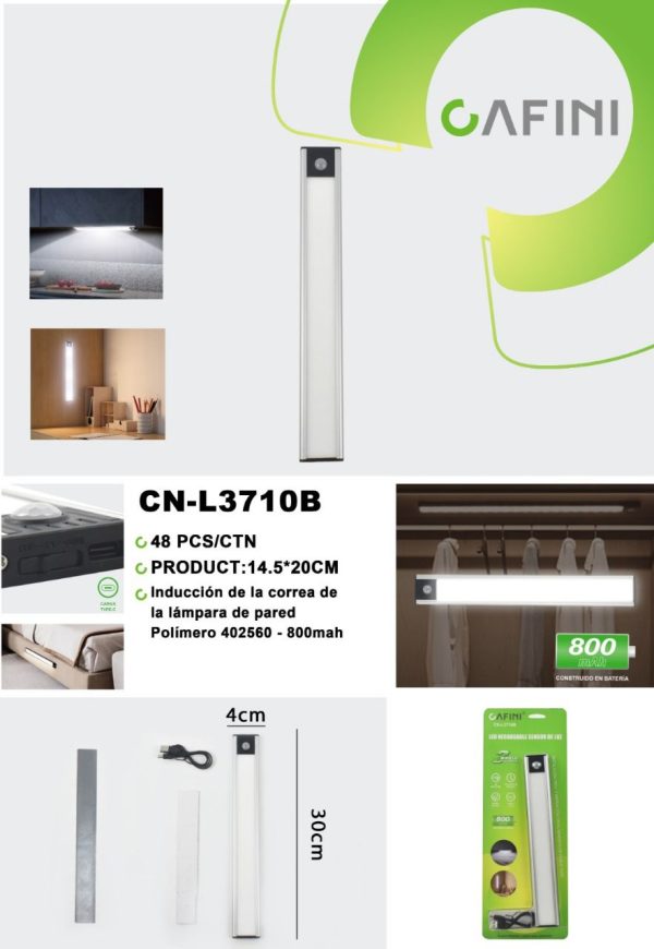 APLIQUE LED RECARGABLE CON SENSOR CAFINI - Imagen 2