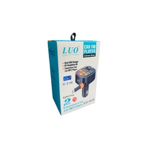 RECEPTOR BLUETOOTH TRANSMISOR FM Y CARGADOR LIGHTNING LUO